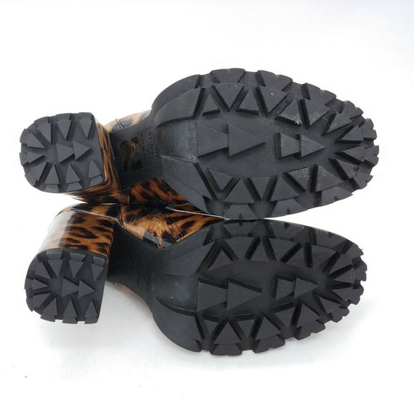 Schutz‎ Synthetic Leopard High Heel Ankle Boot 7 - Picture 5 of 10
